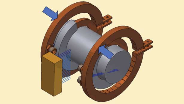 不存在軟化區的大型部件感應淬火裝置圖