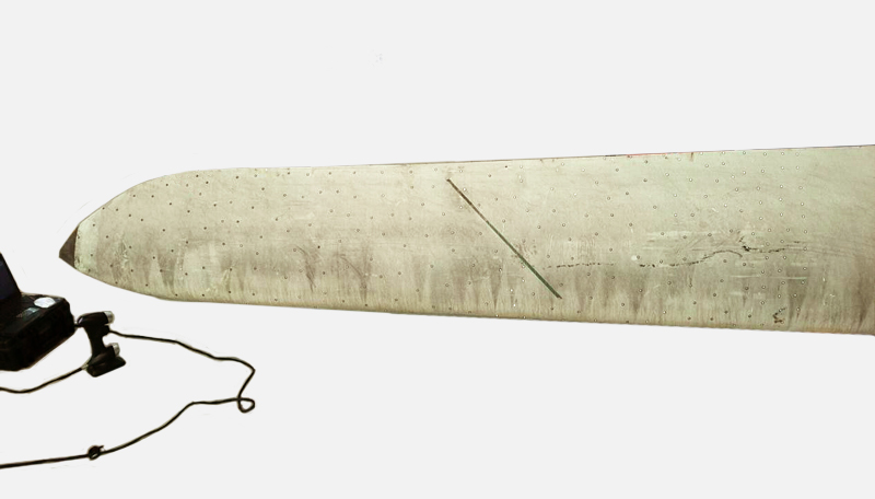 風(fēng)機葉片貼標記點