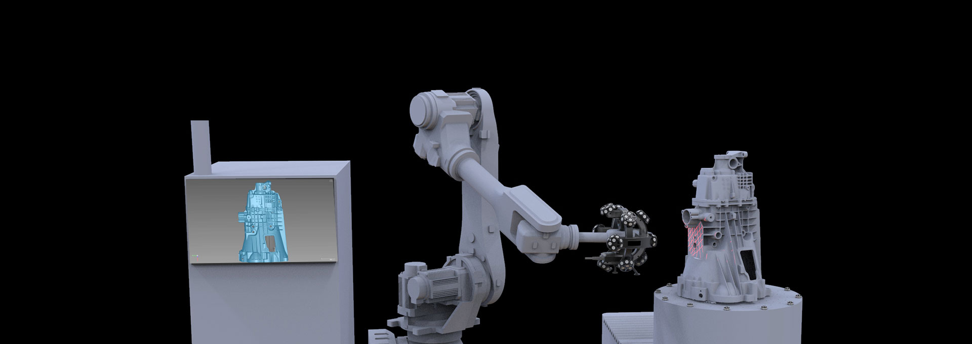 AutoScan-T22能夠精準同步物體和掃描儀之間的運動軌跡，實現精準無誤的數據采集